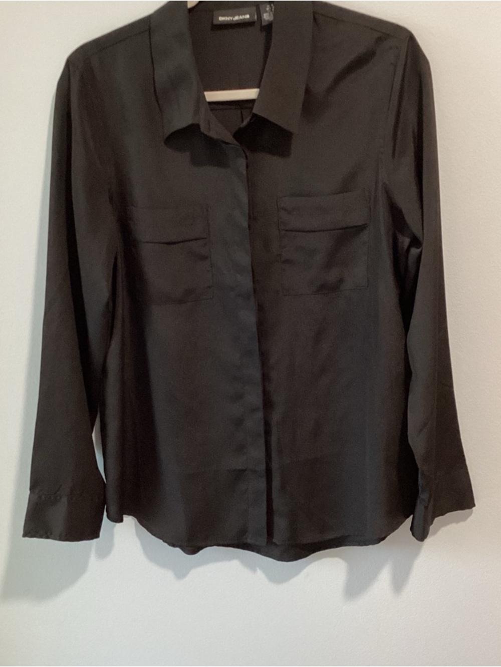 DKNY Black Button-Down Shirt